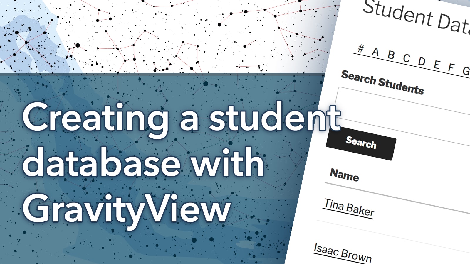 Creating a student database