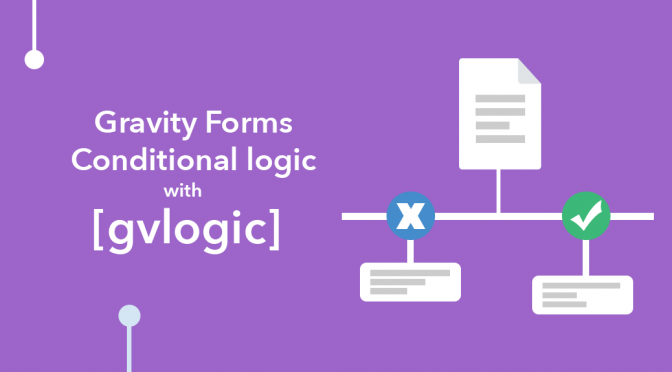 Diagram showing how conditional logic words in Gravity Forms