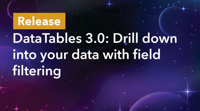 DataTables: Deep-dive into your data with per column filtering