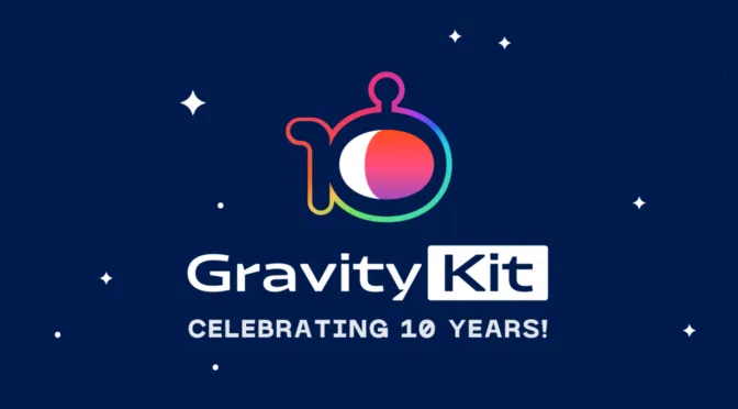 GravityKit celebrating 10 years