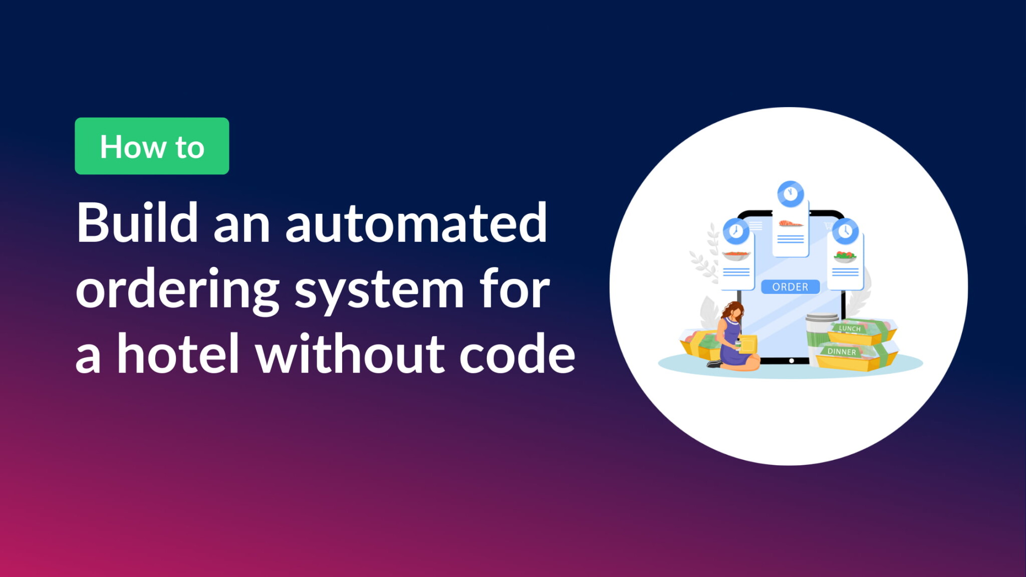 How to build an automated ordering system for a hotel without code