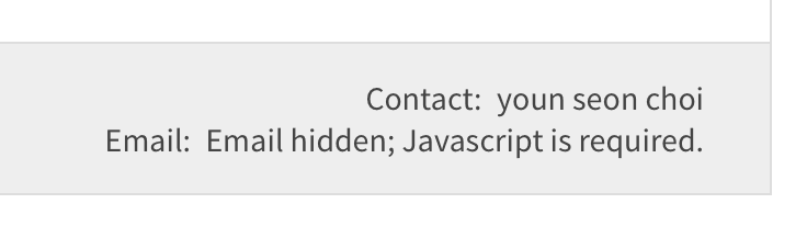 Email hidden; Javascript is required.