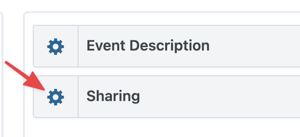 Settings gear icon next to Sharing section for configuring JetPack options