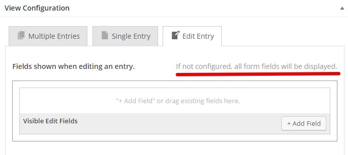 Edit Entry screen showing conditional logic settings with a field add option