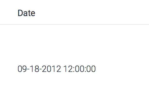 Date field showing formatted date and time: "09-18-2012 12:00:00"